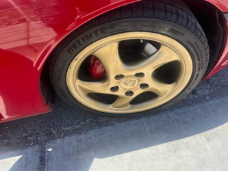 18” PORSCHE TWIST WHEELS AND TIRES 🛞 great shape ! Paid $1400 for them , selling for $400 /SET