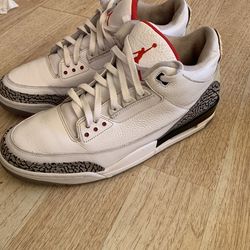 Nike Air Jordan 3 Retro White Cement Size 14