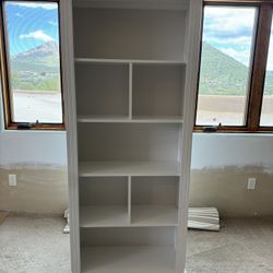 White Wooden Bookcase