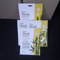 5 Pack Of 2 Day Bamboo Water Hydrating Mask 