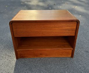 Mid Century Modern, Arne Wahl Iversen Danish Teak Nightstand