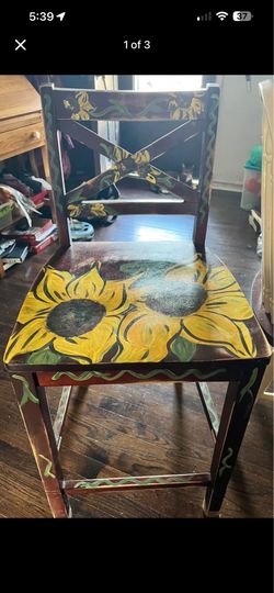 Hand painted chair