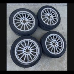 4 - 205/50r17 4x100 4x3.94 4x114.3 4x4.5 JDM Enkei Xa Xb Integra Honda Del Sol  Fit Civic Miata Yaris Wheels Rims Tires!!!!!!!!!