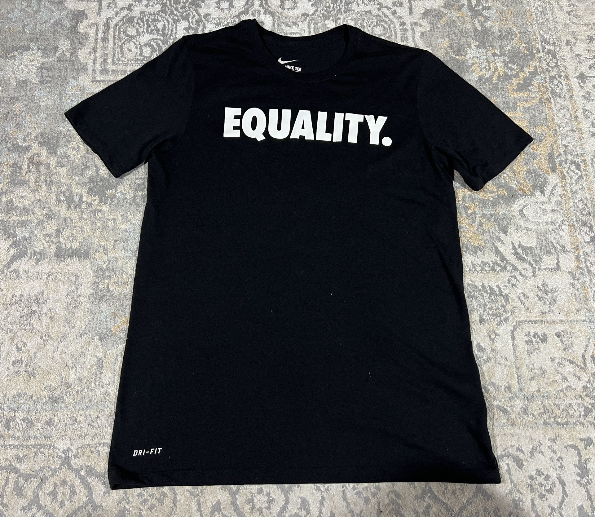 Nike Equality Graphic T-shirt Mens Size M Black Short Sleeve