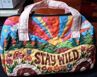 Stay Wild Quilted Duffle Bag