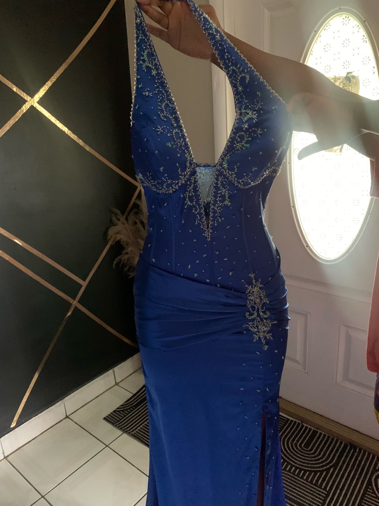 Blue Prom dress