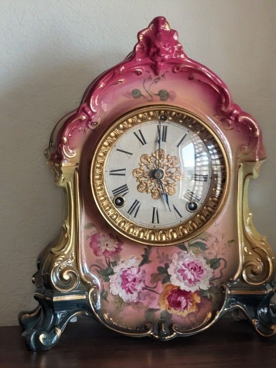 Royal Bonn 1800s Porcelain Clock
