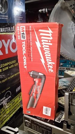 MILWAUKEE M12 CORDLEES 3/8" RIGHT ANGLE DRILL (TOOL ONLY)