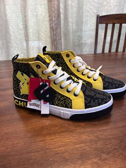 Discontinued- Ground up Pokémon pikachu high top sneakers - NEW