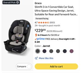 Graco Slimfit 3-in-1 Convertible Car Seat 