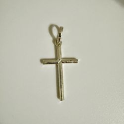 💯 Pure Silver Classic Christian Cross Pendant  (3.4g)