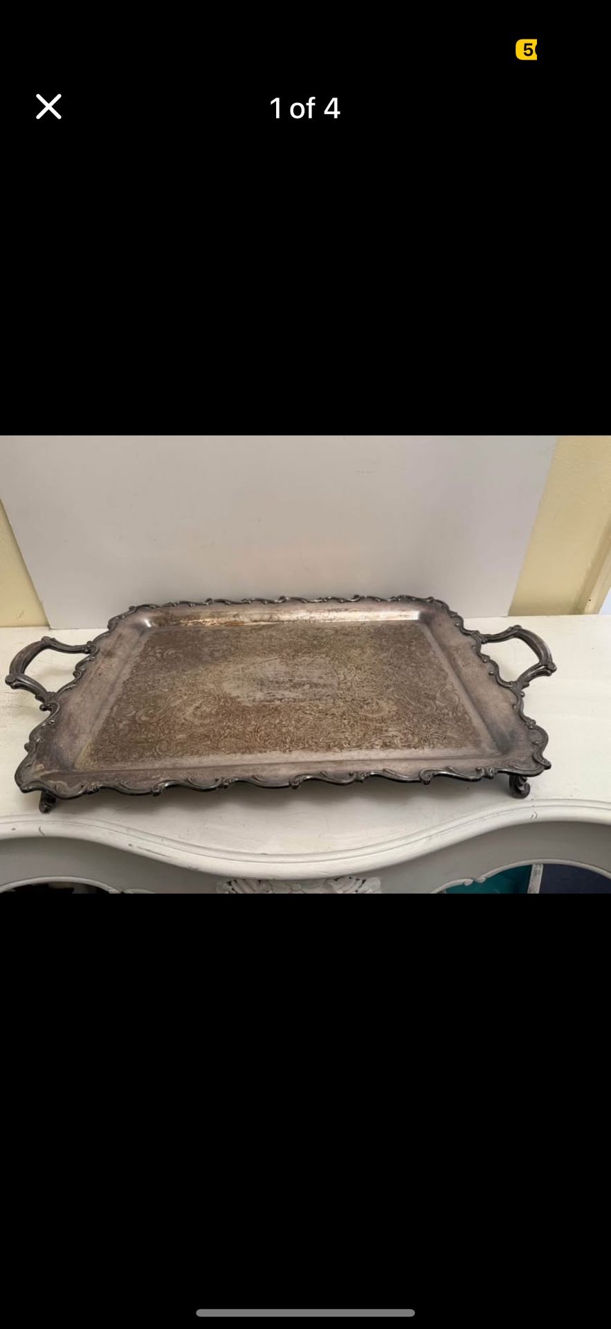 Silver Plated Tray
