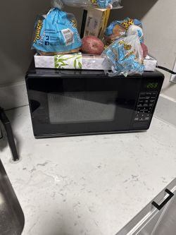 Small black microwave