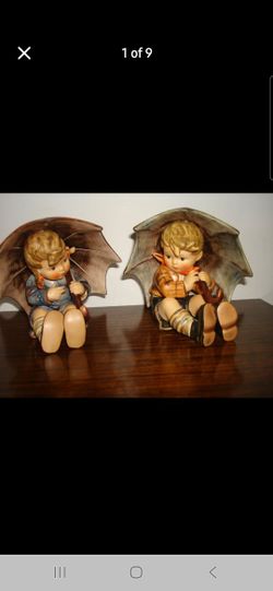 Hummel Umbrella Boy And Girl 8"high