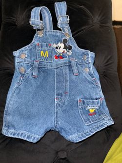 Baby Mickey Mouse overalls