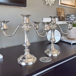 Vintage Sterling Silver Candle Holder