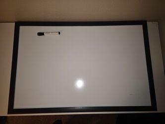 Magnetic Dry Erase White Board 35" W x 23" H (U Brands)