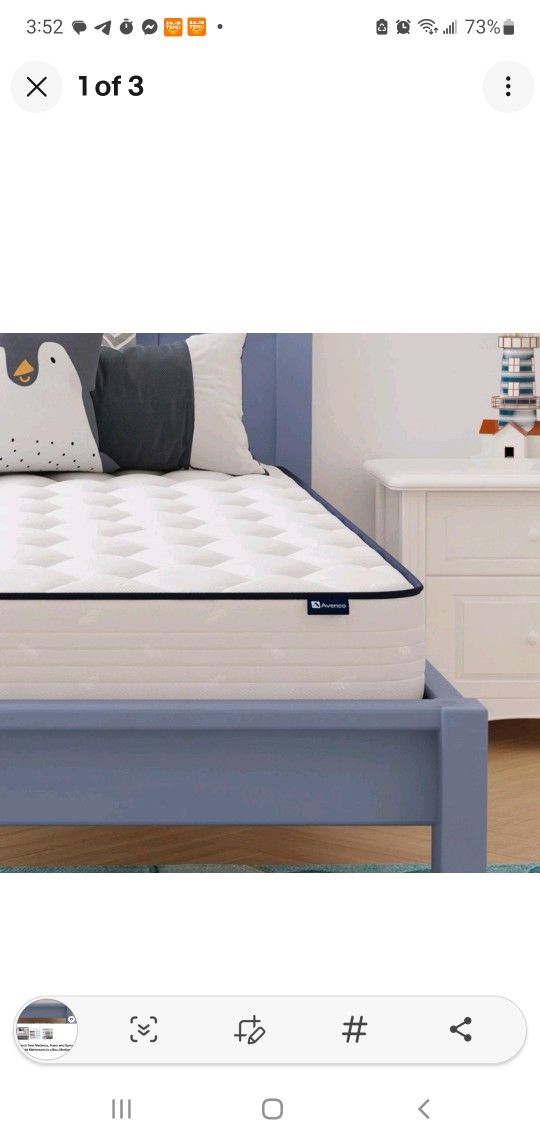 🛏️ Brand New 8” Twin Mattress – Hybrid Foam & Spring | Medium Soft Comfort | In Box 🛏️