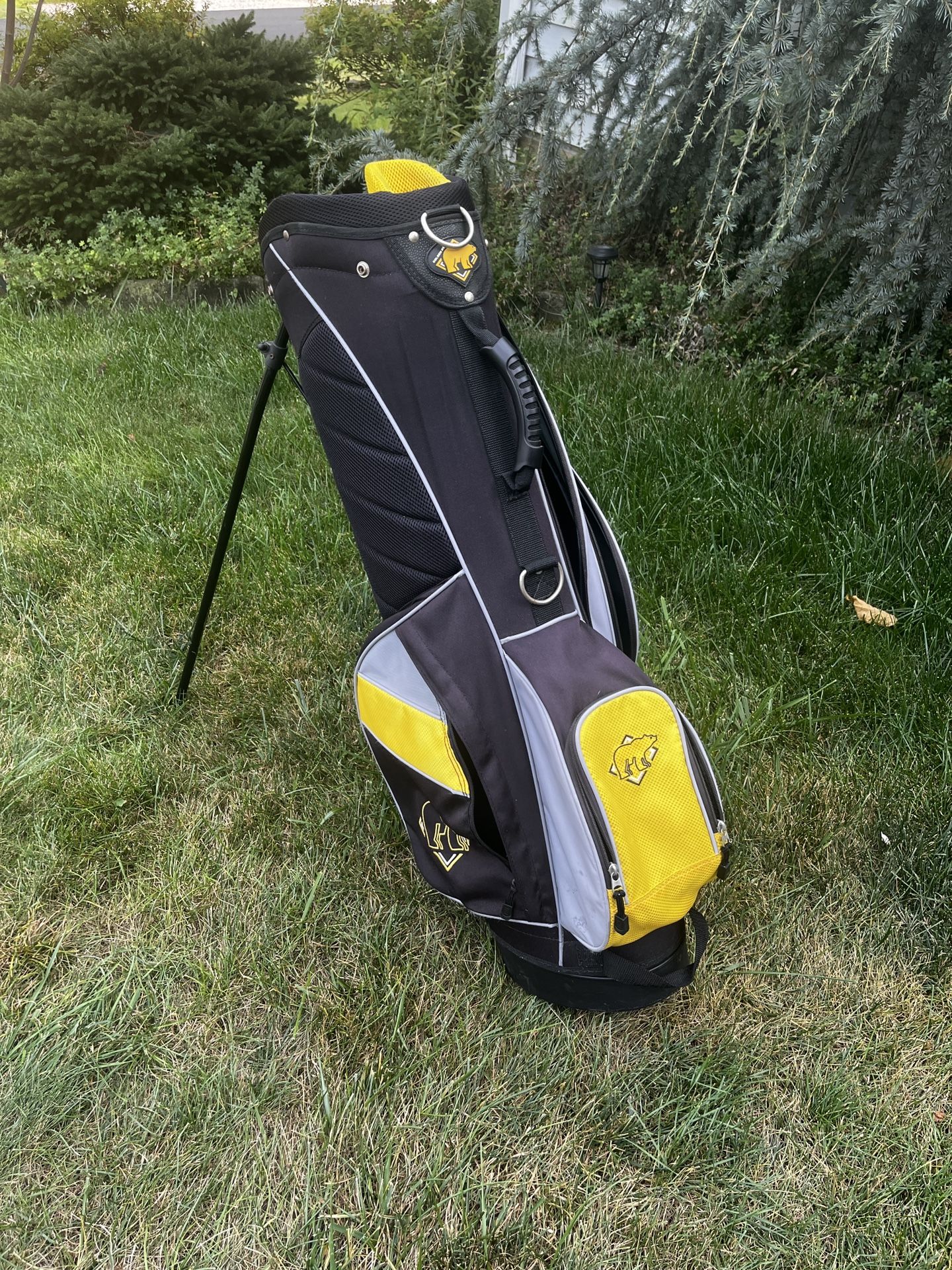 Gold Bear Golf Stand Bag