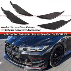 21-26 BMW M3 / M4 Carbon Fiber Front Bumper Canards