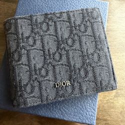 Dior Wallet Black Oblique Jacquard