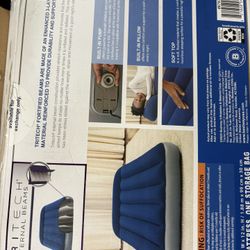 Twin Size Air Mattress Travel Bed With Built In Air Pump