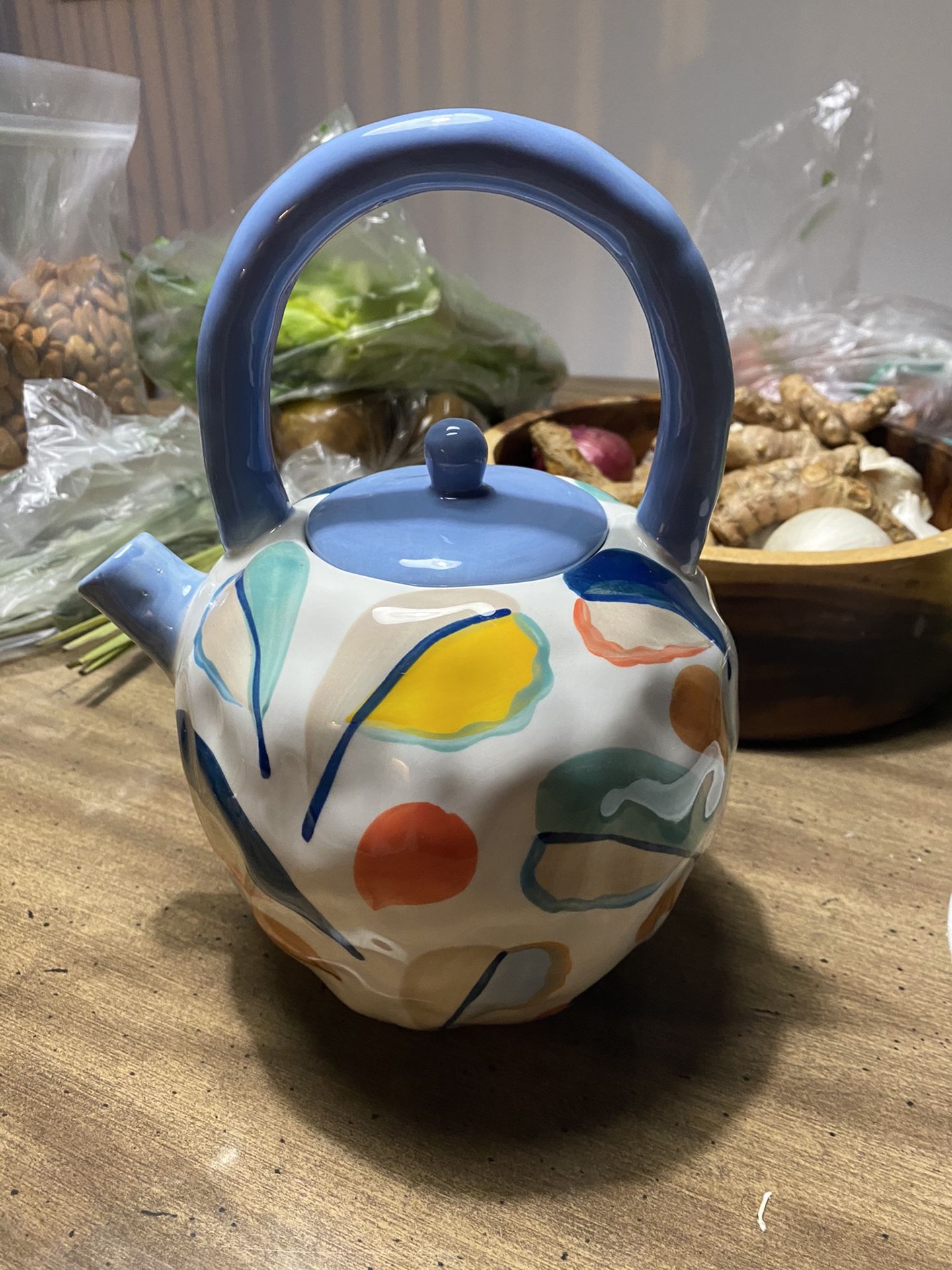 Ceramic Hand painted Kettle Pot
