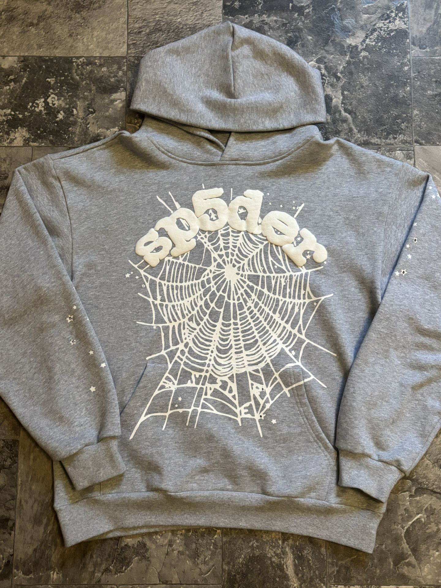 Spider Hoodie (GRAY) Size -L
