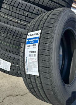 265/60/18 Kumho HT51 (4) new tires installed and balanced