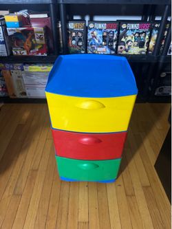 3 Drawer Rolling Toy Chest