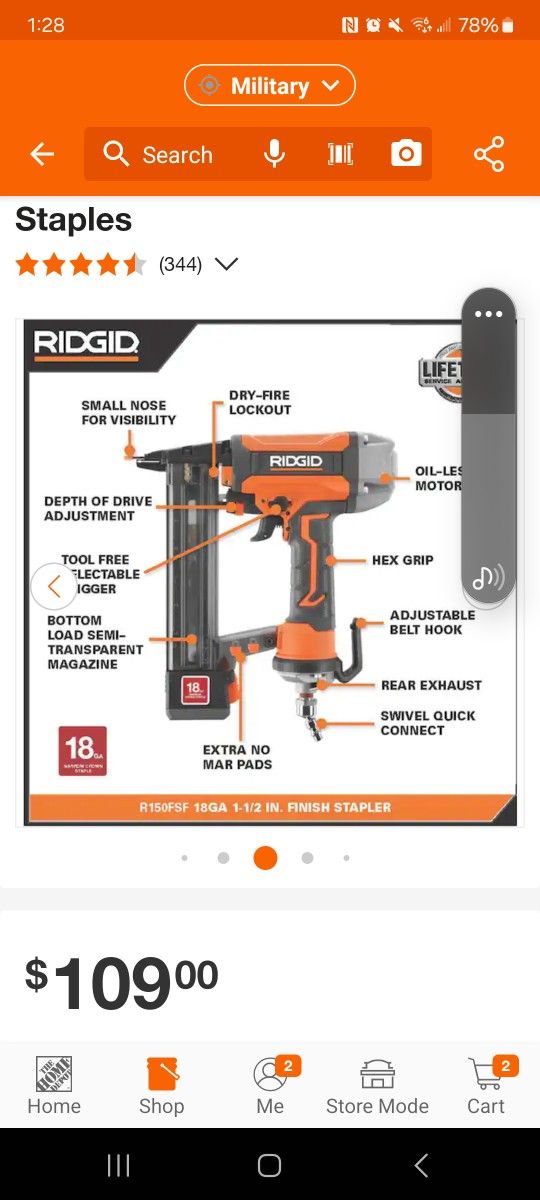 RIDGID 18GAUGE