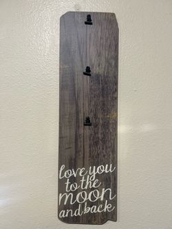 Rustic Wood Photo Clip Wall Sign