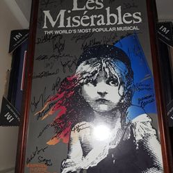 Les Miserable Signed Poster
