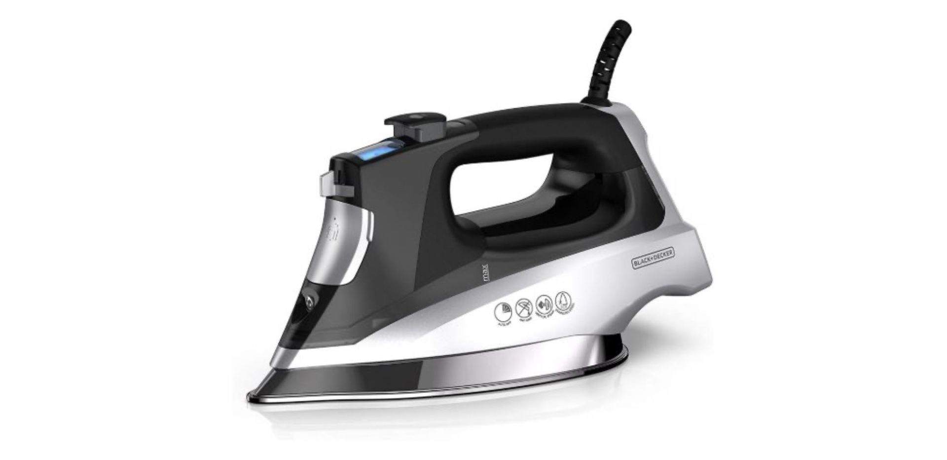 BLACK+DECKER Allure Digital Professional Steam Iron, D3060, 30% More Steam, Percison Tip, Stianless Steel Soleplate, Vertical Steam Fuction