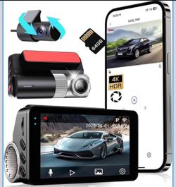 4K Dash Cam Front And Back