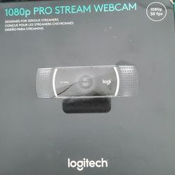 New Logitech 1080p Pro Stream Web Camera 