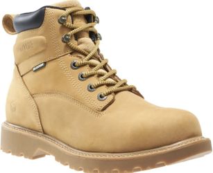 Wolverine Mens Wheat Leather Floorhand WP ST 6” Work Boots