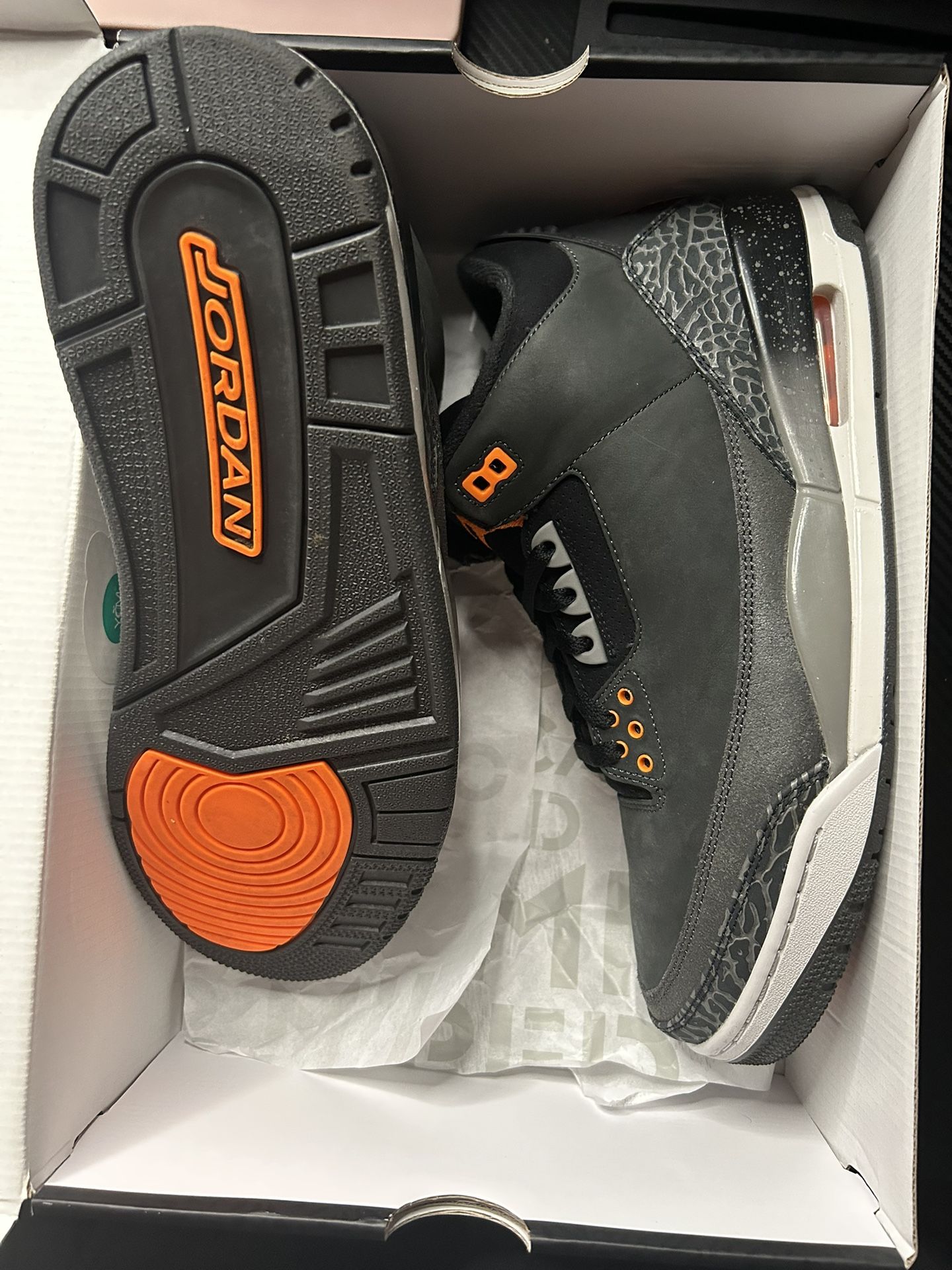 Jordan 3 Fear Size 12 Used