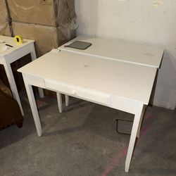 (2) White Desks