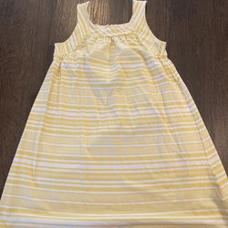 Girls Yellow Striped Dress Size 8 By Tommy Bahama #11