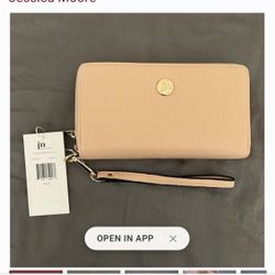 NWT Jessica Moore Wallet In Peach Color