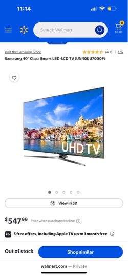 Samsung TV  - 40" Class - LED - MU7000 Series - 2160p - Smart - 4K UHD TV with HDR