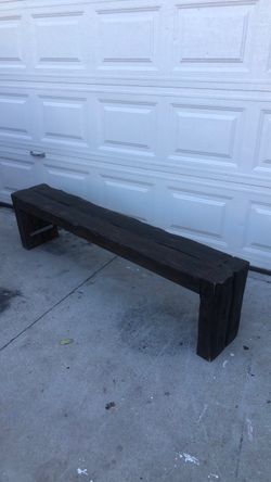 rustic bench