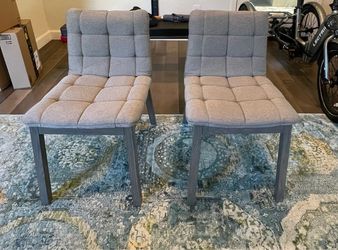 Blue Dot upholstered chairs ( grey )