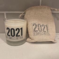 Tumbleweed & Dandelion Candle With Cute Burlap Bag