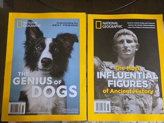National geographic magazines both for