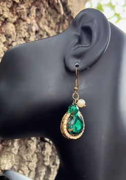 Wicked green earrings