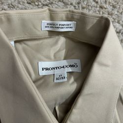 Pronto Uomo Khaki Button Up