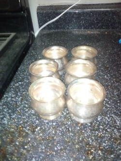 Copper cream cups sold as a whole set