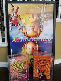 Travis Scott Cereal. VHTF! Walmart Exclusive Limited Edition!! BNIB. Comes with display case!!